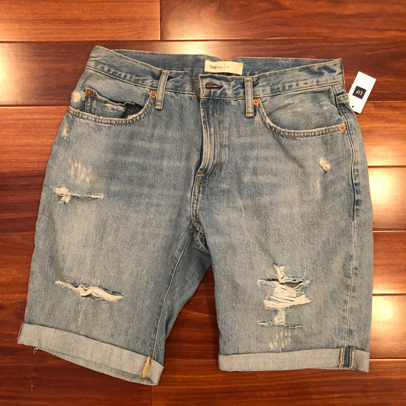 gap jean shorts mens